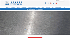 Desktop Screenshot of leonardautomatics.com